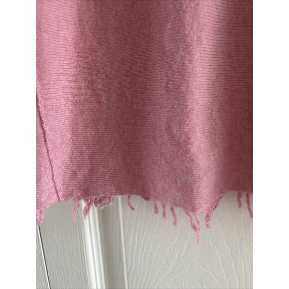 Bianco‎ & Blu Womens XL Pink Knit Italian Wool Cashmere Silk Blend Sweater Fem - Picture 5 of 8